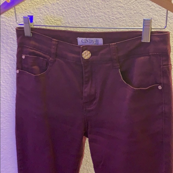 Maroon Jeans from Spain - Picture 1 of 2